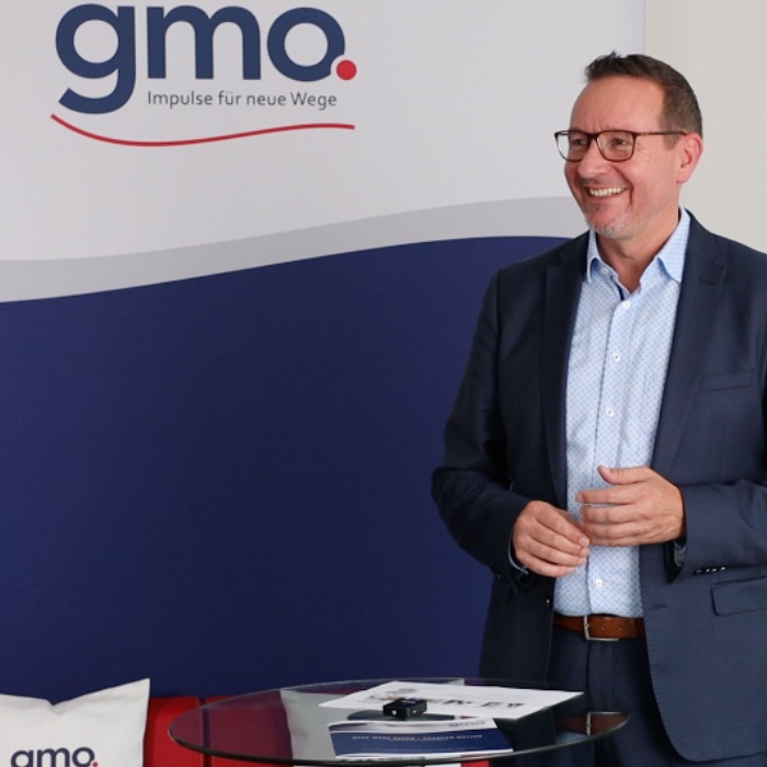 Horst van Gageldonk, CEO von gmo, bei einem Streamingevent 2020